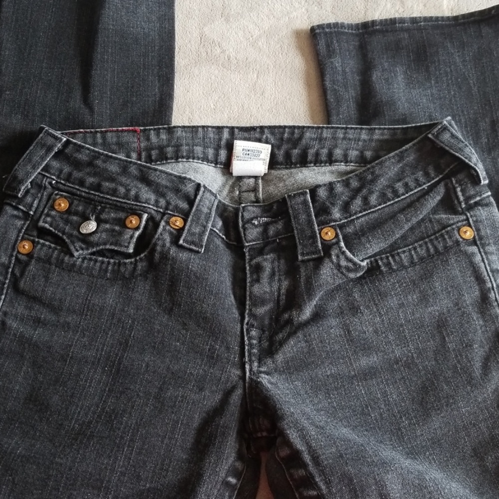 True Religion faded black Jean's Size 29